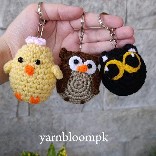 keychain deal of 3 by yarnbloompk
